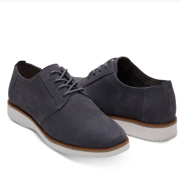 Toms Other - Toms Men’s Preston Oxford Forged Iron Nubuck US 11